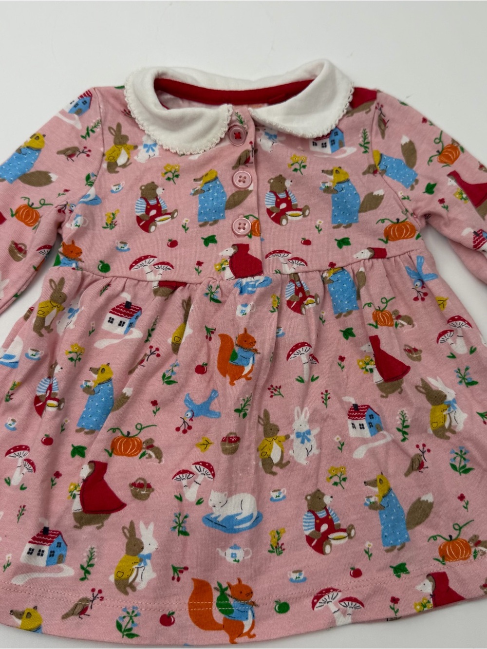 Baby Boden little red riding hood dress 0-3 months